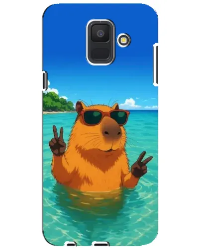 Чехол для Samsung Galaxy A6 2018 (A600F) с картинкой «Морская капибара» Чехол для Samsung Galaxy A6 2018 (A600F) с картинкой «Морская капибара»