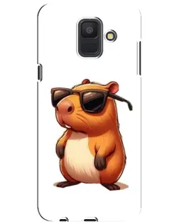 Чехол для Samsung Galaxy A6 2018 (A600F) с картинкой «Капибара в очках» Чехол для Samsung Galaxy A6 2018 (A600F) с картинкой «Капибара в очках»