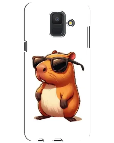 Чехол для Samsung Galaxy A6 2018 (A600F) с картинкой «Капибара в очках» Чехол для Samsung Galaxy A6 2018 (A600F) с картинкой «Капибара в очках»