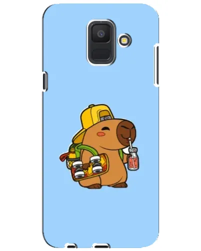 Чехол для Samsung Galaxy A6 2018 (A600F) с картинкой «Капибара на скейте» Чехол для Samsung Galaxy A6 2018 (A600F) с картинкой «Капибара на скейте»