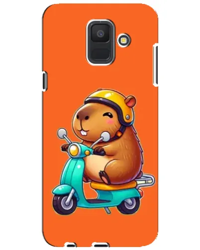 Чехол для Samsung Galaxy A6 2018 (A600F) с картинкой «Капибара на скутере» Чехол для Samsung Galaxy A6 2018 (A600F) с картинкой «Капибара на скутере»
