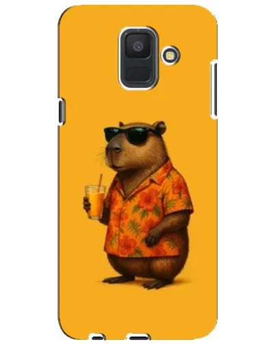 Чехол для Samsung Galaxy A6 2018 (A600F) с картинкой «Капибара на отдыхе» Чехол для Samsung Galaxy A6 2018 (A600F) с картинкой «Капибара на отдыхе»