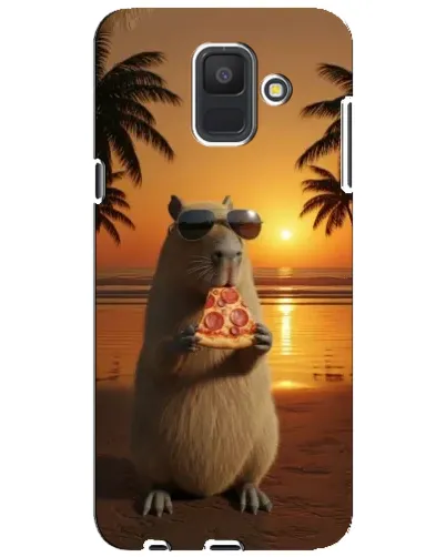 Чехол для Samsung Galaxy A6 2018 (A600F) с картинкой «Капибара с пиццей» Чехол для Samsung Galaxy A6 2018 (A600F) с картинкой «Капибара с пиццей»