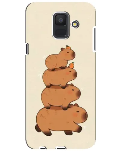 Чехол для Samsung Galaxy A6 2018 (A600F) с картинкой «Башня из капибар» Чехол для Samsung Galaxy A6 2018 (A600F) с картинкой «Башня из капибар»