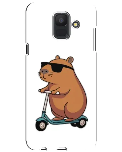 Чехол для Samsung Galaxy A6 2018 (A600F) с картинкой «Капибара на самокате» Чехол для Samsung Galaxy A6 2018 (A600F) с картинкой «Капибара на самокате»