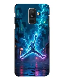 Чехол для Samsung Galaxy A6 Plus 2018 (A605) с картинкой «Jordan Gold Jumpman»
