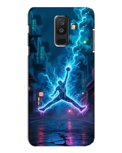Чехол для Samsung Galaxy A6 Plus 2018 (A605) с картинкой «Jordan Gold Jumpman»