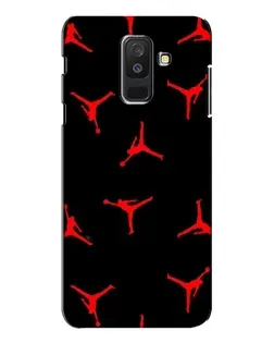 Чехол для Samsung Galaxy A6 Plus 2018 (A605) с картинкой «Jordan Red Pattern»