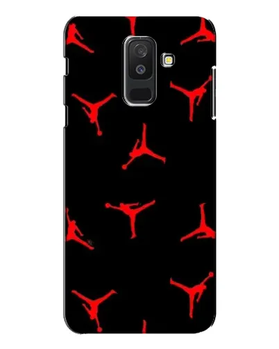 Чехол для Samsung Galaxy A6 Plus 2018 (A605) с картинкой «Jordan Red Pattern»