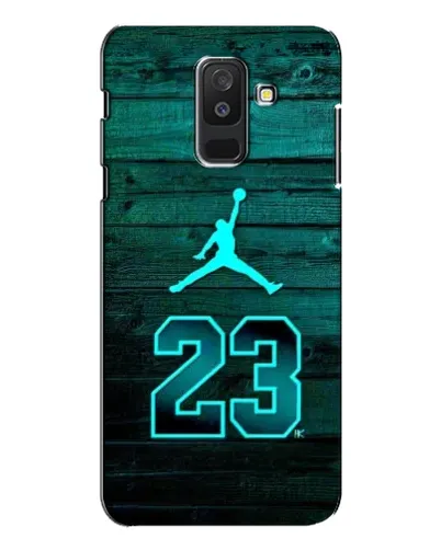 Чехол для Samsung Galaxy A6 Plus 2018 (A605) с картинкой «Jordan Cyan 23»