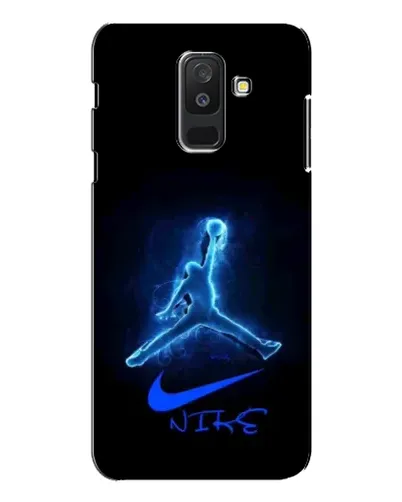 Чехол для Samsung Galaxy A6 Plus 2018 (A605) с картинкой «Jordan Neon Blue»