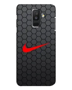 Чехол для Samsung Galaxy A6 Plus 2018 (A605) с картинкой «Nike — карбоновая сетка»