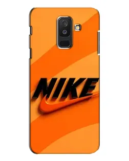 Чехол для Samsung Galaxy A6 Plus 2018 (A605) с картинкой «Оранжевый драйв Nike»