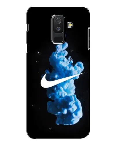 Чехол для Samsung Galaxy A6 Plus 2018 (A605) с картинкой «Nike и синий дым» Чехол для Samsung Galaxy A6 Plus 2018 (A605) с картинкой «Nike и синий дым»