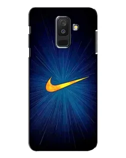 Чехол для Samsung Galaxy A6 Plus 2018 (A605) с картинкой «Синий пульс Nike» Чехол для Samsung Galaxy A6 Plus 2018 (A605) с картинкой «Синий пульс Nike»