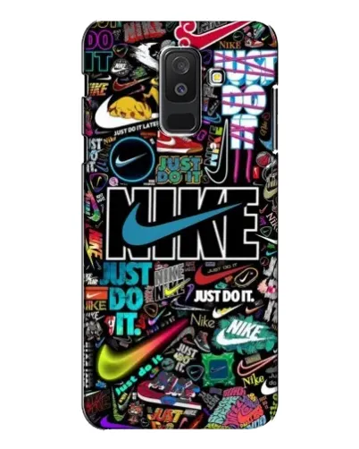 Чехол для Samsung Galaxy A6 Plus 2018 (A605) с картинкой «Яркий коллаж Nike» Чехол для Samsung Galaxy A6 Plus 2018 (A605) с картинкой «Яркий коллаж Nike»