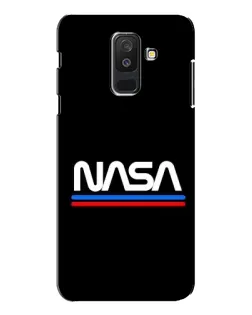 Чехол для Samsung Galaxy A6 Plus 2018 (A605) с картинкой «NASA — классика Red Blue»