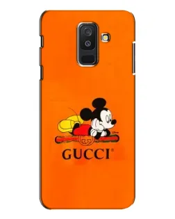 Чехол для Samsung Galaxy A6 Plus 2018 (A605) с картинкой «Микки Маус Gucci — оранж»