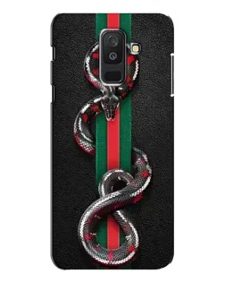 Чехол для Samsung Galaxy A6 Plus 2018 (A605) с картинкой «Gucci — змея на полосе»