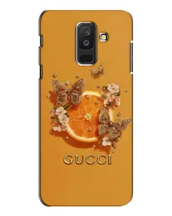 Чехол для Samsung Galaxy A6 Plus 2018 (A605) с картинкой «Gucci — золотые бабочки»