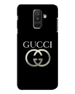 Чехол для Samsung Galaxy A6 Plus 2018 (A605) с картинкой «Gucci — золото на черном»