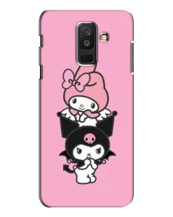 Чехол для Samsung Galaxy A6 Plus 2018 (A605) с картинкой «My Melody и Kuromi» Чехол для Samsung Galaxy A6 Plus 2018 (A605) с картинкой «My Melody и Kuromi»