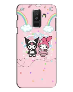 Чехол для Samsung Galaxy A6 Plus 2018 (A605) с картинкой «My Melody и Kuromi» Чехол для Samsung Galaxy A6 Plus 2018 (A605) с картинкой «My Melody и Kuromi»