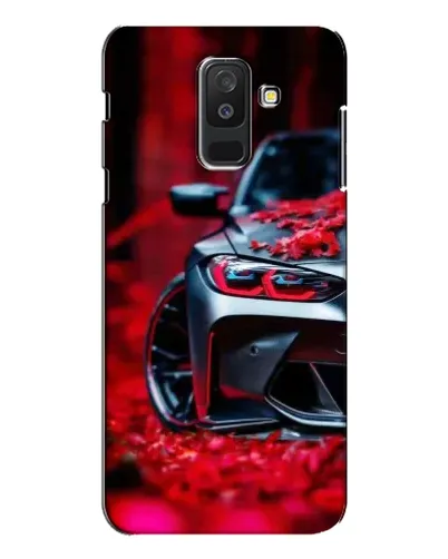 Чехол для Samsung Galaxy A6 Plus 2018 (A605) с картинкой «Спортивная BMW и цветы» Чехол для Samsung Galaxy A6 Plus 2018 (A605) с картинкой «Спортивная BMW и цветы»
