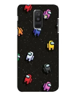 Чехол для Samsung Galaxy A6 Plus 2018 (A605) с картинкой «Космический паттерн Among Us»