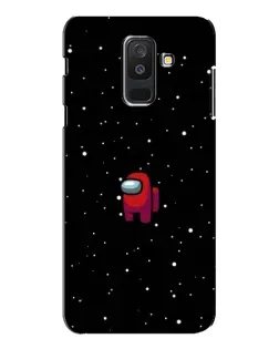 Чехол для Samsung Galaxy A6 Plus 2018 (A605) с картинкой «Красный Among Us»