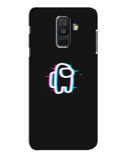Чехол для Samsung Galaxy A6 Plus 2018 (A605) с картинкой «Among Us неон»