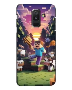 Чехол для Samsung Galaxy A6 Plus 2018 (A605) с картинкой «Стив на ферме»