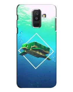 Чехол для Samsung Galaxy A6 Plus 2018 (A605) с картинкой «Черепаха Minecraft»