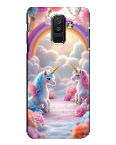 Чехол для Samsung Galaxy A6 Plus 2018 (A605) с картинкой «Радуга и единороги» Чехол для Samsung Galaxy A6 Plus 2018 (A605) с картинкой «Радуга и единороги»