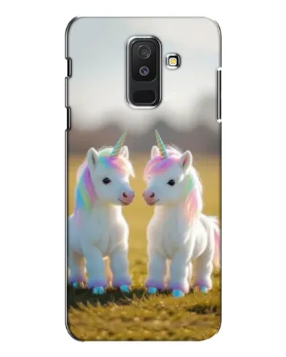Чехол для Samsung Galaxy A6 Plus 2018 (A605) с картинкой «Пара единорогов» Чехол для Samsung Galaxy A6 Plus 2018 (A605) с картинкой «Пара единорогов»