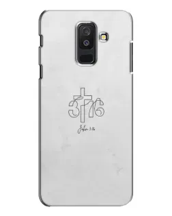 Чехол для Samsung Galaxy A6 Plus 2018 (A605) с картинкой «Иоанна 3:16 Крест» Чехол для Samsung Galaxy A6 Plus 2018 (A605) с картинкой «Иоанна 3:16 Крест»