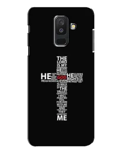 Чехол для Samsung Galaxy A6 Plus 2018 (A605) с картинкой «Текстовый крест»
