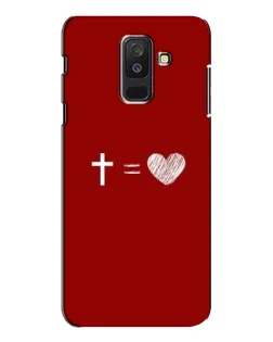 Чехол для Samsung Galaxy A6 Plus 2018 (A605) с картинкой «Уравнение любви»
