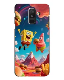 Чехол для Samsung Galaxy A6 Plus 2018 (A605) с картинкой «Космический фастфуд» Чехол для Samsung Galaxy A6 Plus 2018 (A605) с картинкой «Космический фастфуд»