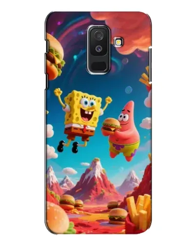 Чехол для Samsung Galaxy A6 Plus 2018 (A605) с картинкой «Космический фастфуд»