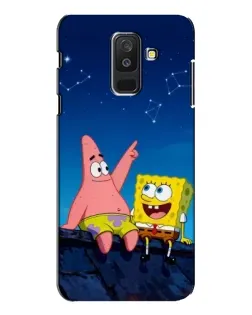 Чехол для Samsung Galaxy A6 Plus 2018 (A605) с картинкой «Губка Боб и Патрик ночью» Чехол для Samsung Galaxy A6 Plus 2018 (A605) с картинкой «Губка Боб и Патрик ночью»