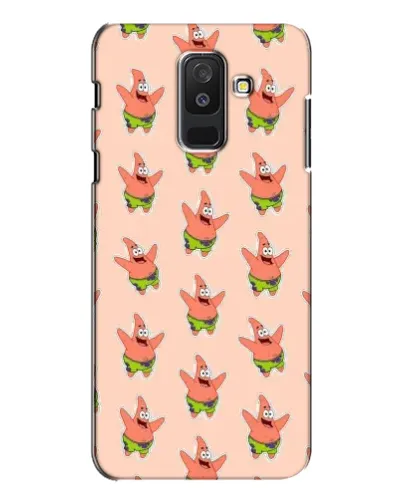 Чехол для Samsung Galaxy A6 Plus 2018 (A605) с картинкой «Патрик Стар паттерн»