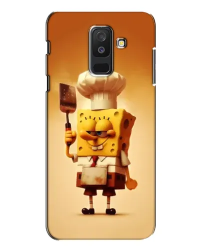 Чехол для Samsung Galaxy A6 Plus 2018 (A605) с картинкой «Губка Боб повар»