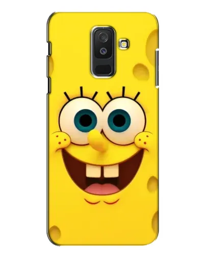 Чехол для Samsung Galaxy A6 Plus 2018 (A605) с картинкой «Губка Боб улыбка»