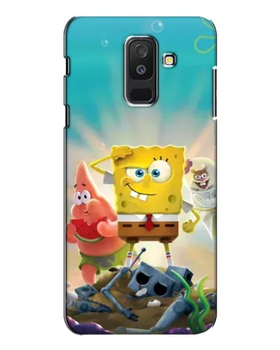 Чехол для Samsung Galaxy A6 Plus 2018 (A605) с картинкой «Спанч Боб победитель»