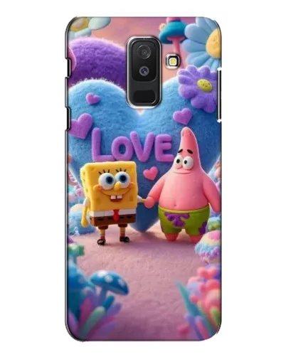 Чехол для Samsung Galaxy A6 Plus 2018 (A605) с картинкой «Губка Боб Патрик»