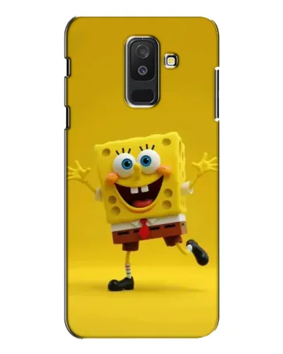 Чехол для Samsung Galaxy A6 Plus 2018 (A605) с картинкой «Позитивный Губка Боб»