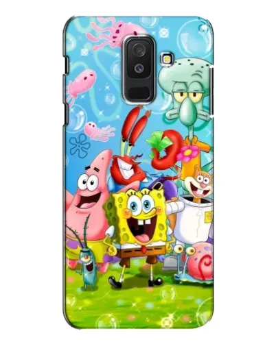 Чехол для Samsung Galaxy A6 Plus 2018 (A605) с картинкой «Губка Боб и друзья» Чехол для Samsung Galaxy A6 Plus 2018 (A605) с картинкой «Губка Боб и друзья»