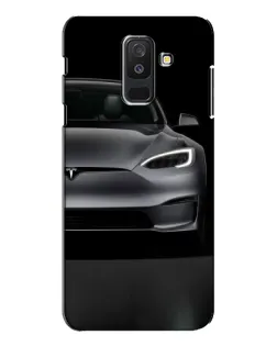 Чехол для Samsung Galaxy A6 Plus 2018 (A605) с картинкой «Tesla Model S Look»