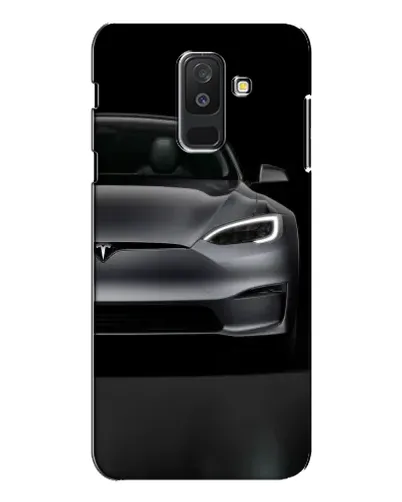 Чехол для Samsung Galaxy A6 Plus 2018 (A605) с картинкой «Tesla Model S Look»